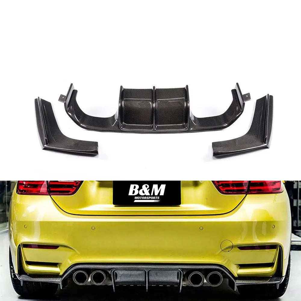 V Style Carbon Fiber Rear Diffuser For BMW F80/F82