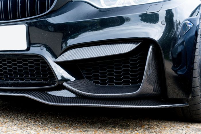 F8X Carbon Fiber Front Bumper Up Splitters